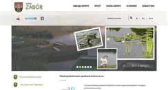 Desktop Screenshot of gminazabor.pl